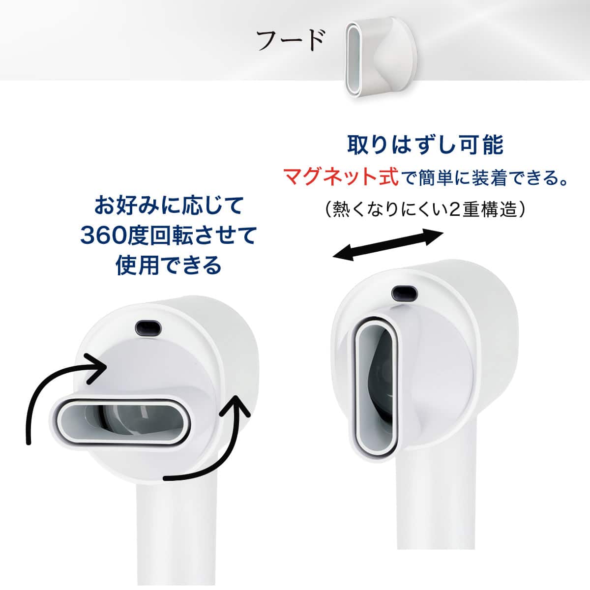 ラッピング袋グレー色付き】ナノうるおいイオン美髪ドライヤー(NL701