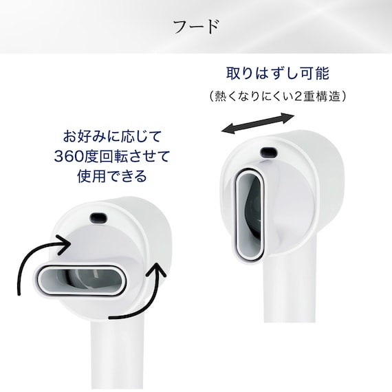 ナノうるおいイオン美髪ドライヤー (NL701 ホワイト) 16枚目画像