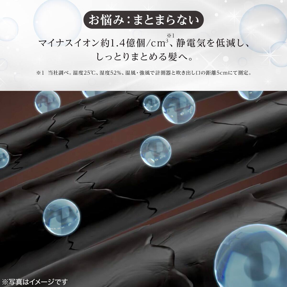 ラッピング袋グレー色付き】ナノうるおいイオン美髪ドライヤー(NL701