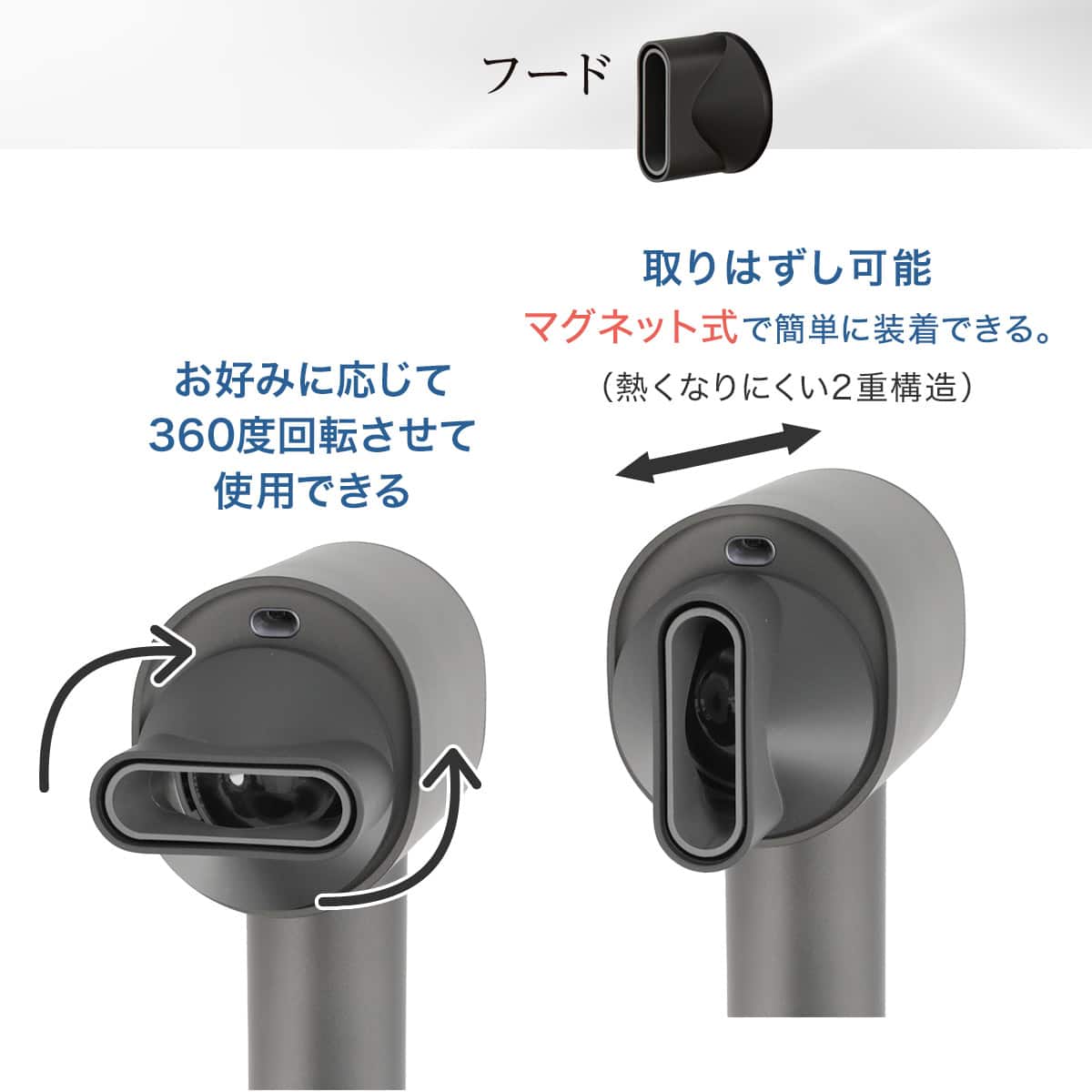 ラッピング袋グレー色付き】ナノうるおいイオン美髪ドライヤー(NL701