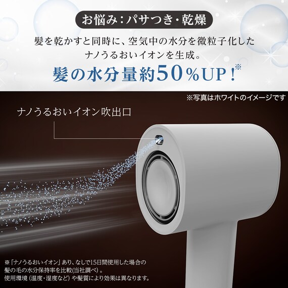 ナノうるおいイオン美髪ドライヤー (NL701 ダークグレー) 4枚目画像