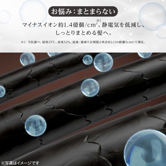 ナノうるおいイオン美髪ドライヤー (NL701 ダークグレー) 8枚目画像