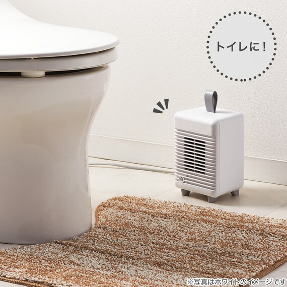 人感ミニセラミックファンヒーター(KH07 モカ) 6枚目画像