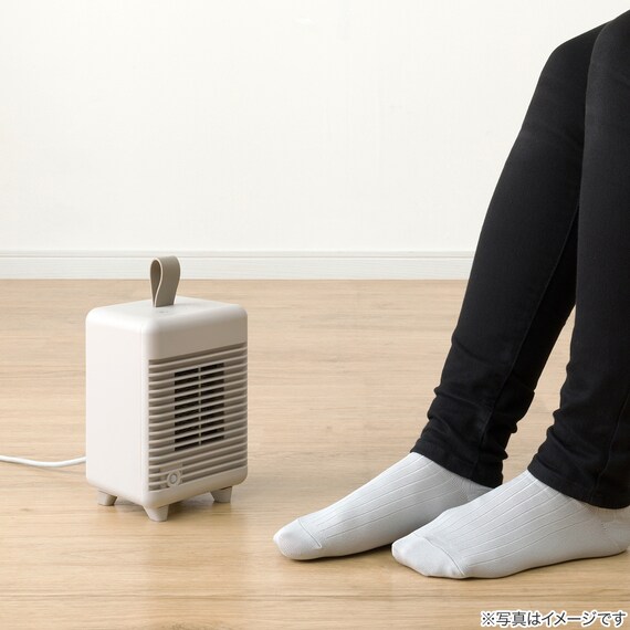 人感ミニセラミックファンヒーター(KH07 モカ) 10枚目画像