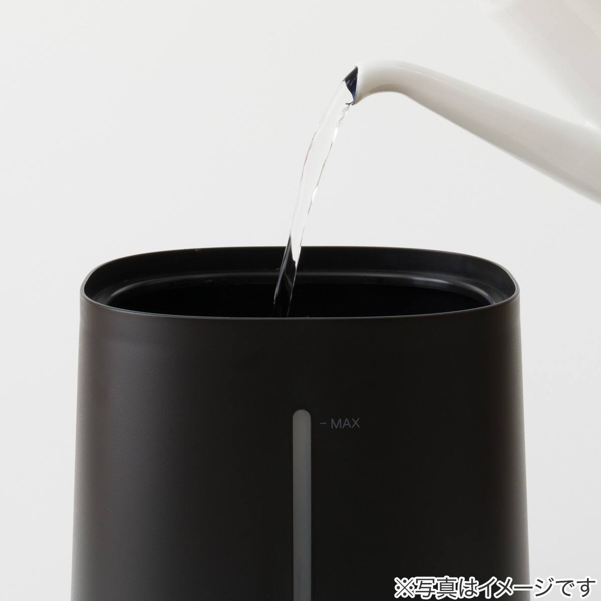 楽に給水できるアロマオイル対応加湿器(超音波式 HM01 NC ブラック