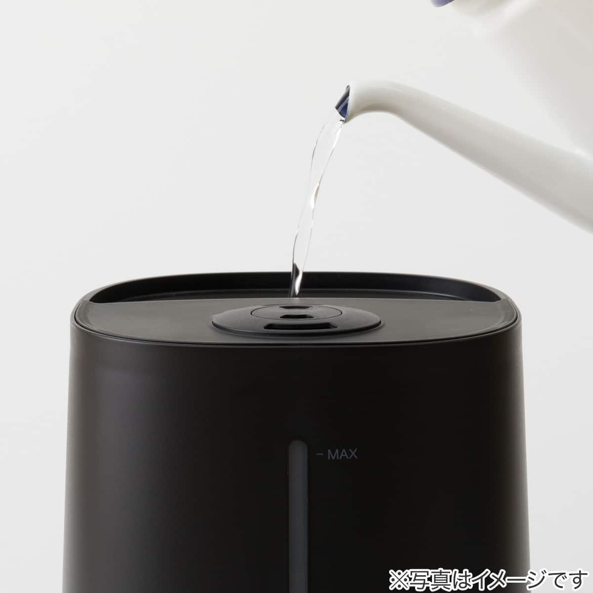 楽に給水できるアロマオイル対応加湿器(超音波式 HM01 NC ブラック