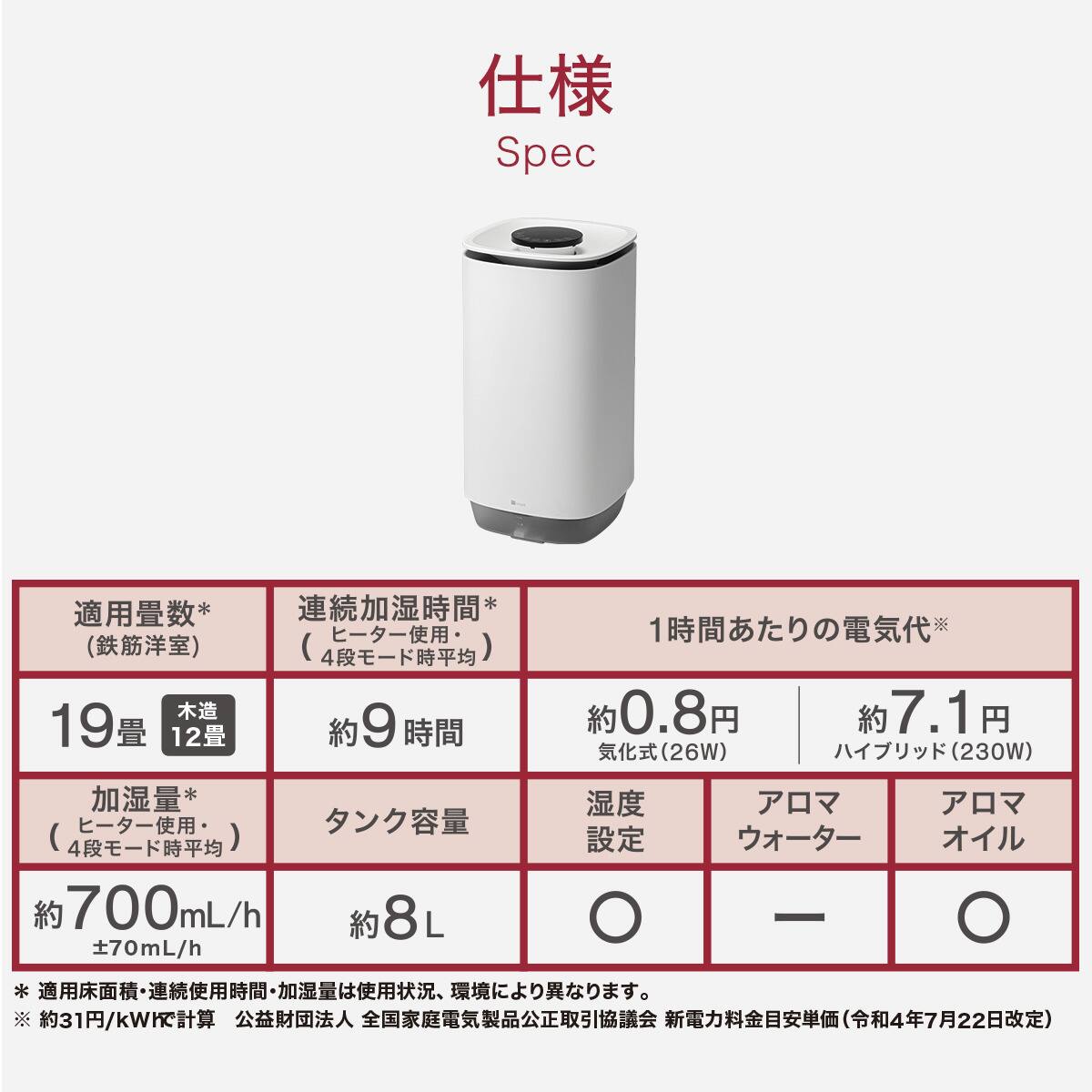 【お値引き中！】ニトリ 空気清浄機能付きハイブリッド加湿器 空気清浄機能付きハイブリッド加湿器 (HB03) | ニトリネット【公式