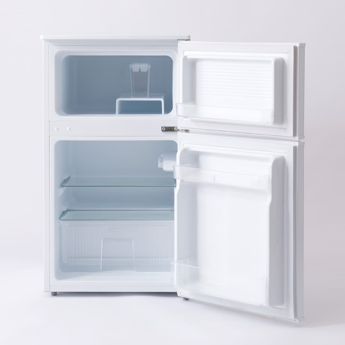 90L 直冷式2ドア冷凍冷蔵庫 (BR2C01WH) (リサイクル回収あり
