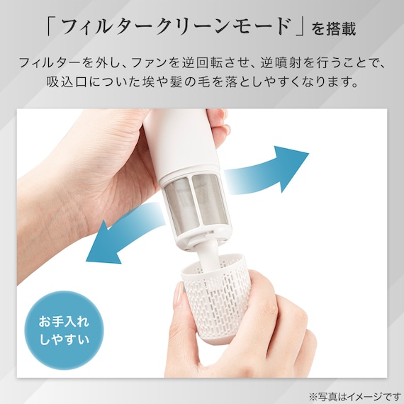 【母の日 プレゼント】高濃度マイナスイオン ヘアケアドライヤー (NY281 ホワイト)ギフト 贈り物 お母さん 実用品 13枚目画像