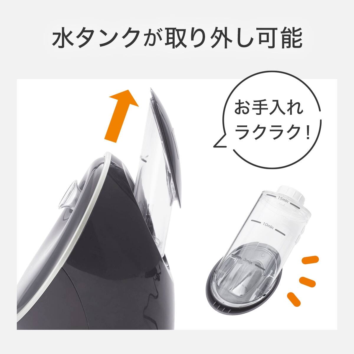 ラッピング袋グレー色付き】フェイススチーマー 2(ダークグレー)（※本