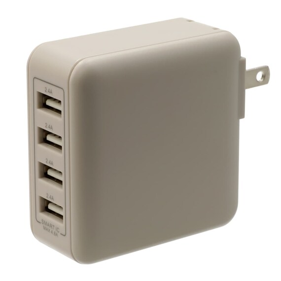 USB電源アダプター4口(DH01 モカ) 1枚目画像