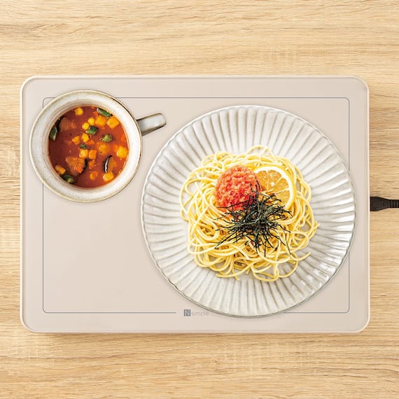 いつでもあったか フードウォーマープレート L (IT2C02 モカ) 1枚目画像