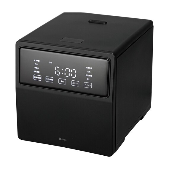 スクエア炊飯器 (JS2C01 ブラック) 1枚目画像