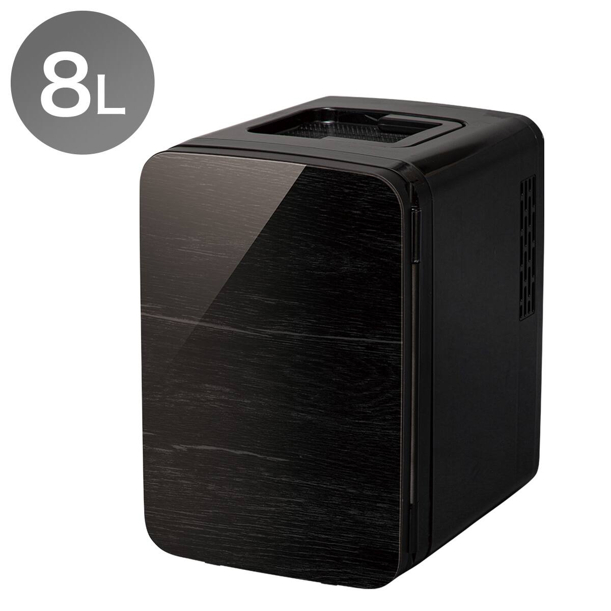 ペルチェ式パーソナル冷蔵庫 8L (IB2C01 ブラック) (リサイクル回収