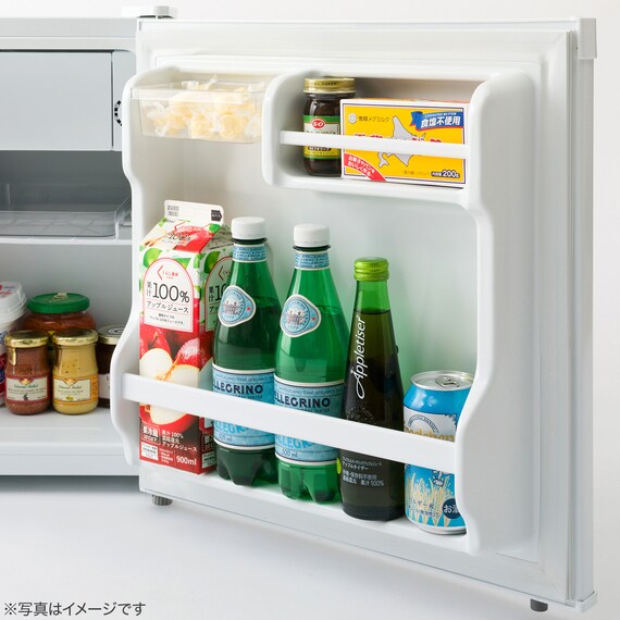 45L 直冷式1ドア冷蔵庫 (BR2C02 ホワイト) (リサイクル回収あり) 7枚目画像