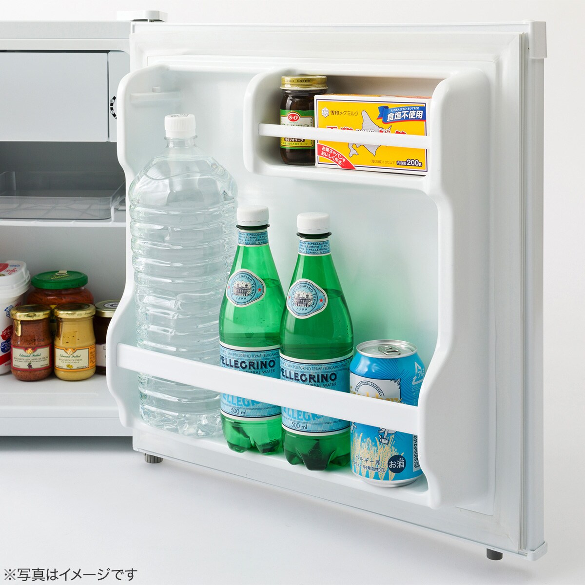 【2ヶ月使用】1ドア冷蔵庫45l セット 45L 直冷式1ドア冷蔵庫 (BR2C02 ホワイト) (リサイクル回収あり