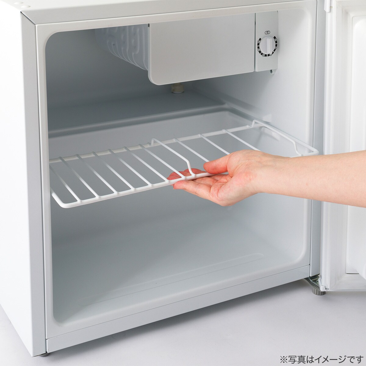 45L 直冷式1ドア冷蔵庫 (BR2C02 ホワイト) (リサイクル回収あり