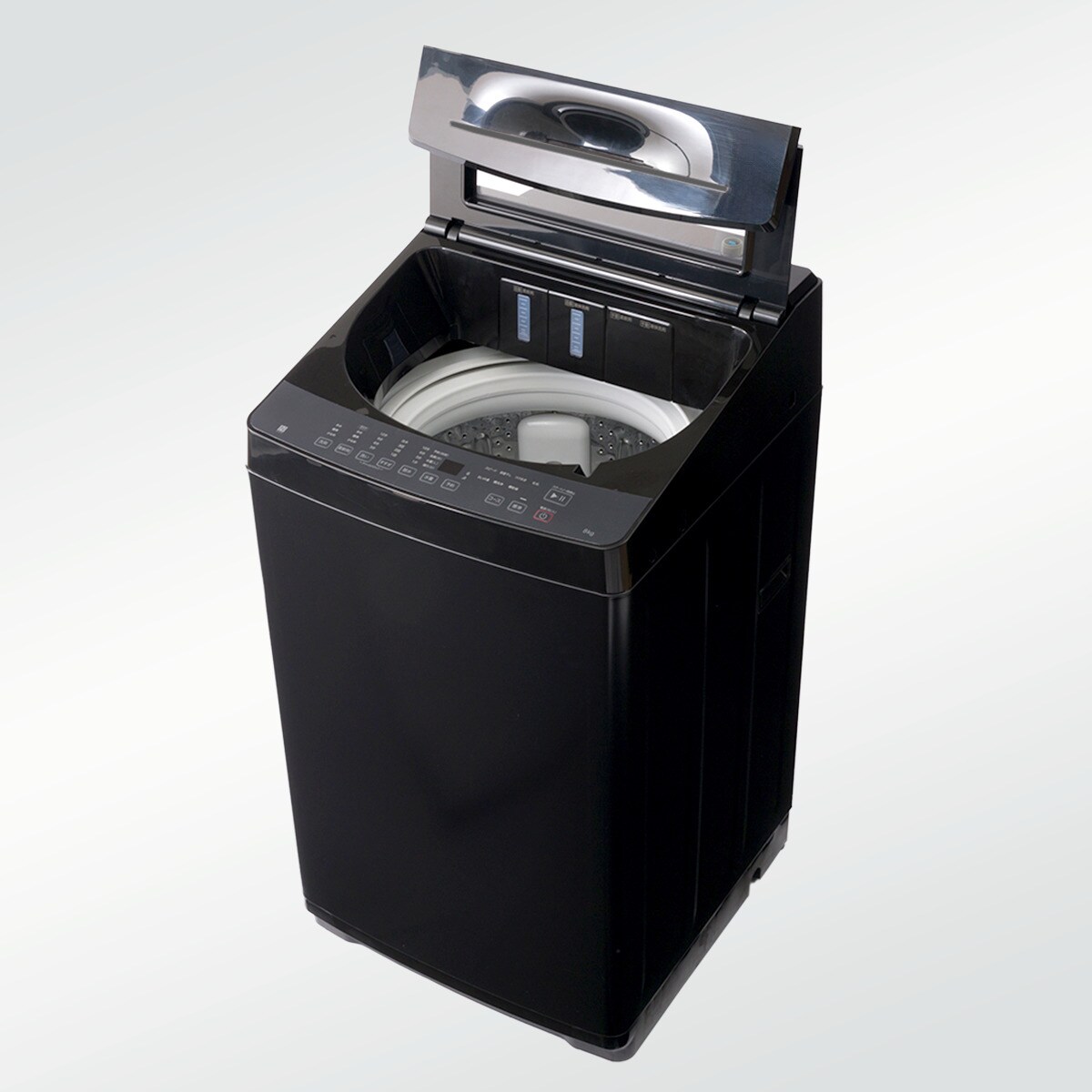 C7327★2022年製美品★ニトリ　洗濯機　黒　ブラック　ガラストップ　6KG 6kg全自動洗濯機(NT60T1 ブラック)(リサイクル回収なし