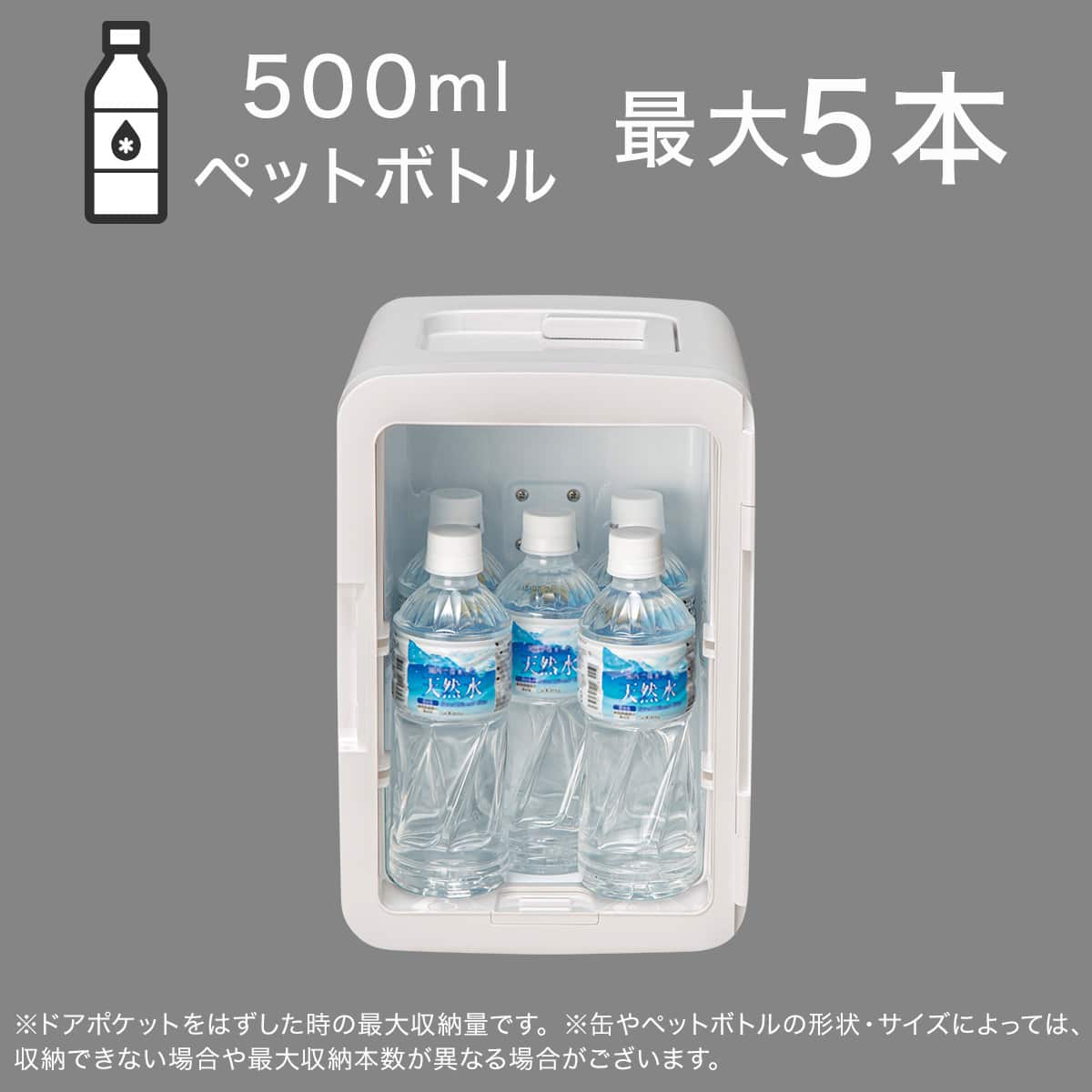 ペルチェ式パーソナル冷蔵庫 8L (IB2C01 ホワイト) (リサイクル回収