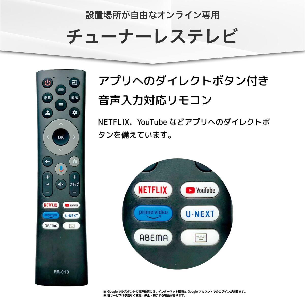 壁掛けテレビ 壁掛けパーツ付き 65型 チューナーレス 液晶 4K