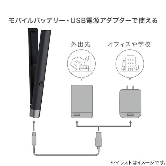 モバイルヘアアイロン (NY9741 ダークグレー) 5枚目画像
