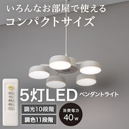 5灯 LED ペンダントライト (PD-1)