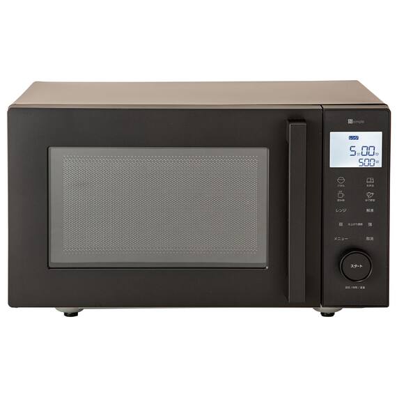 オートメニュー豊富なフラット 電子レンジ 18L(GZ2G06 ブラック) 1枚目画像