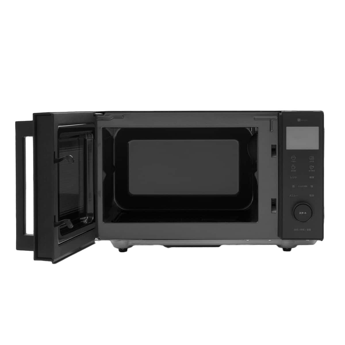 オートメニュー豊富なフラット 電子レンジ 18L(GZ2G06 ブラック