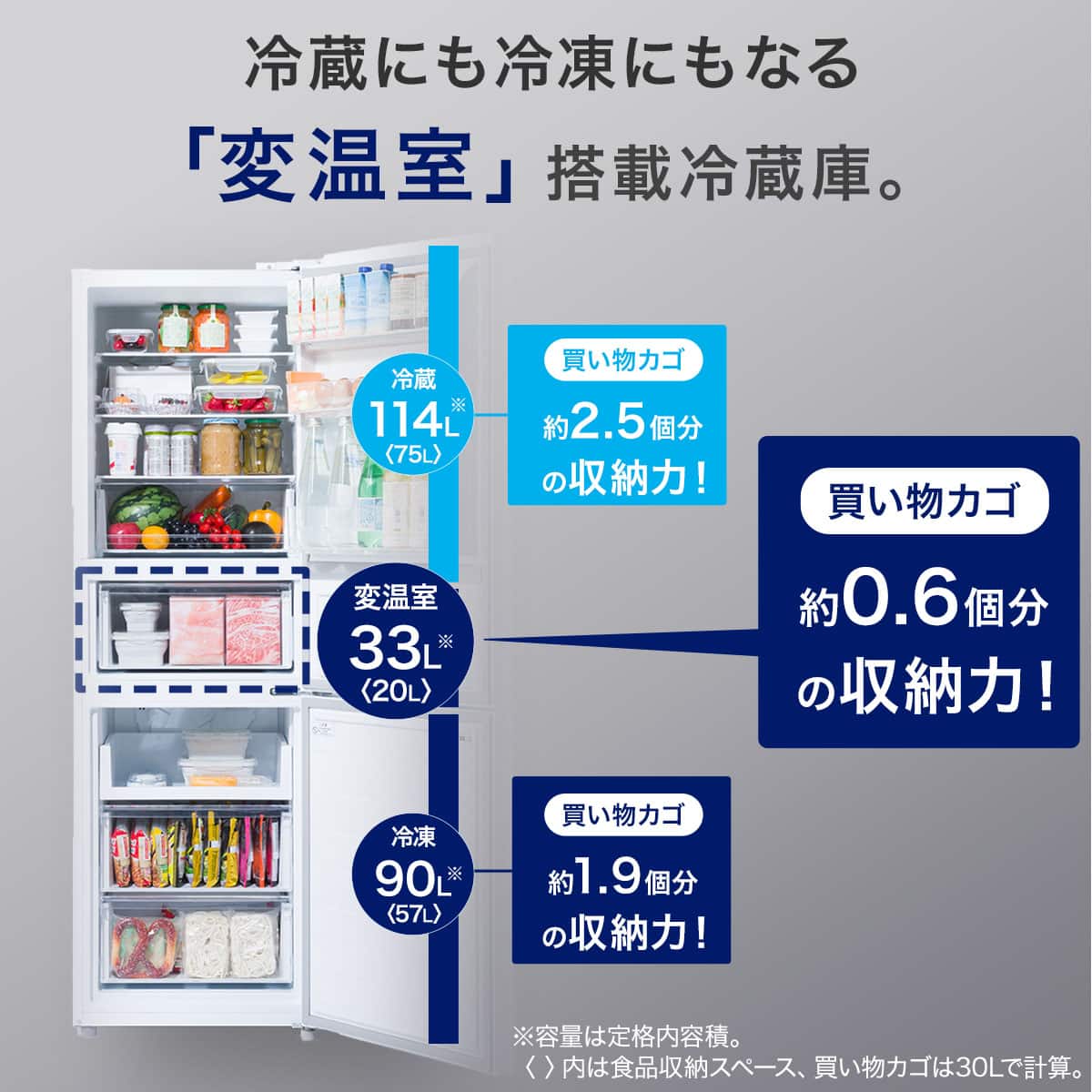 237L 2ドアファン式 冷凍冷蔵庫 (BR2G02 ホワイト)(リサイクル回収なし