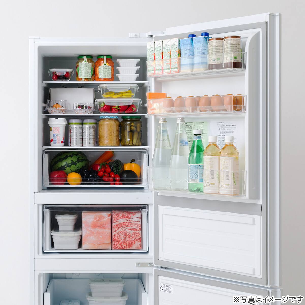237L 2ドアファン式 冷凍冷蔵庫 (BR2G02 ホワイト)(リサイクル回収なし