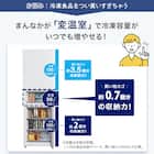 271L 3ドアファン式 まんなか切替冷蔵庫 (BR2G01 ホワイト)(リサイクル回収なし) 5枚目画像