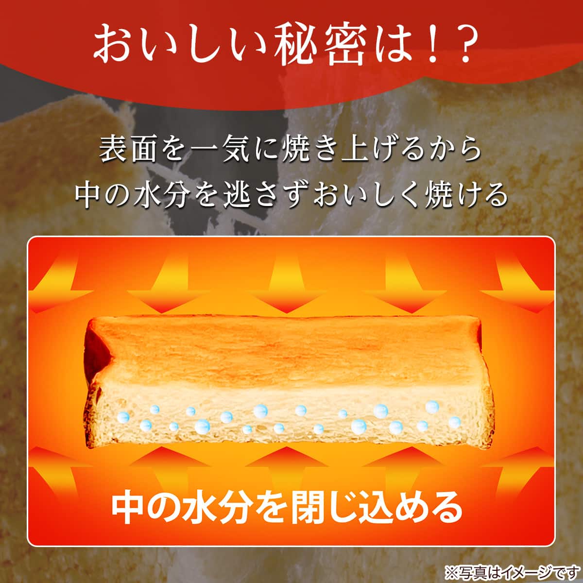 瞬間発熱 フラッシュトースター 4枚 (AC2G01 グレー) | ニトリネット