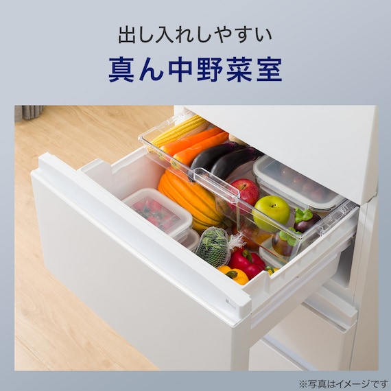 371L 4ドアファン式 冷凍冷蔵庫 (GZ2G01 ホワイト)(リサイクル回収なし) 5枚目画像