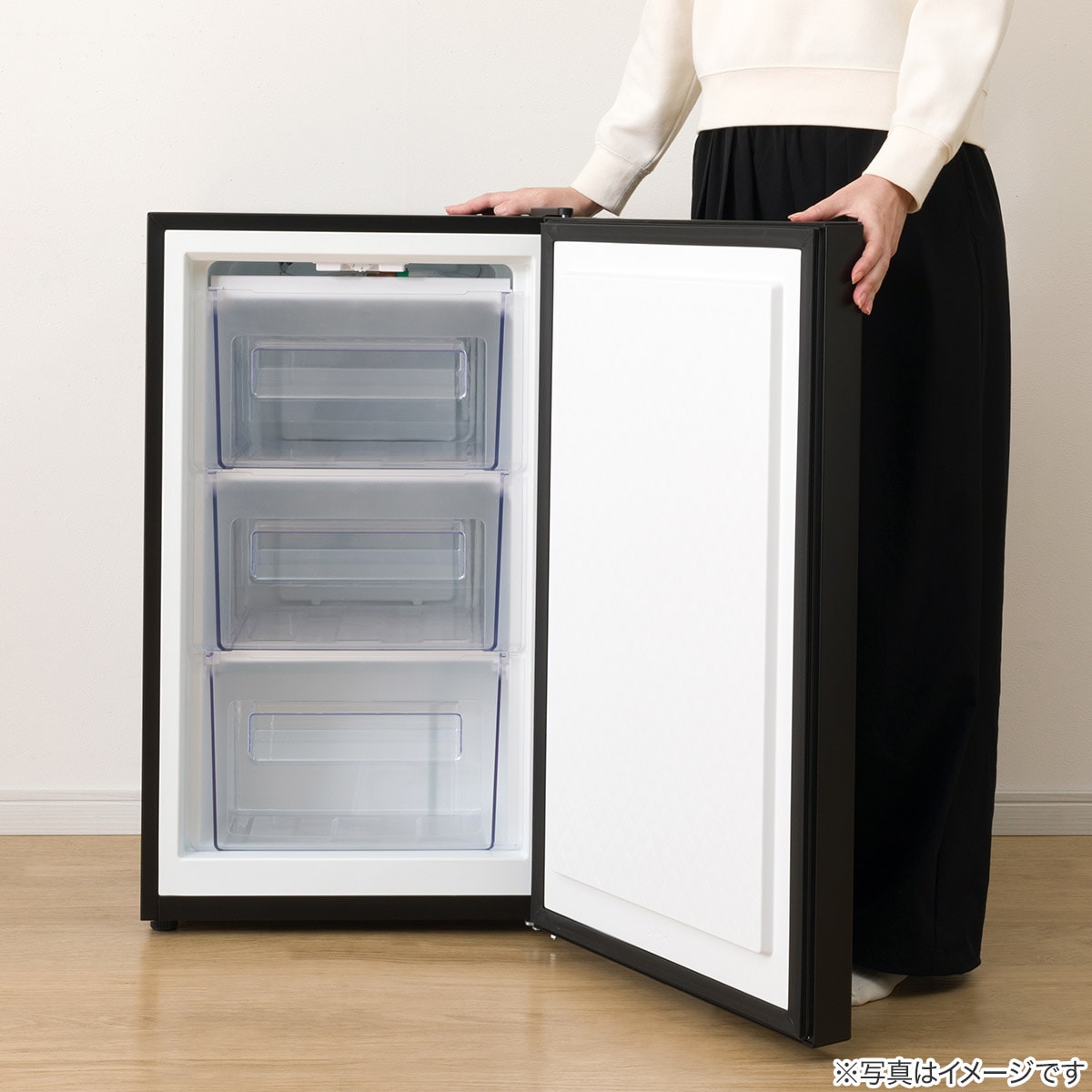 冷凍または冷蔵 専用庫 MAXZEN JF117HD01WH ホワイト [冷凍庫 (117L・右開き)]:XPRICE通販