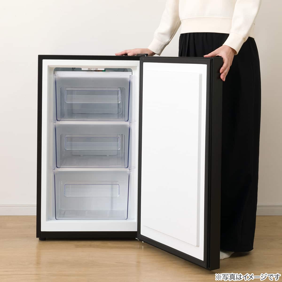 71L 1ドア冷凍庫(GZ2G01 ブラック)(リサイクル回収なし) | ニトリ