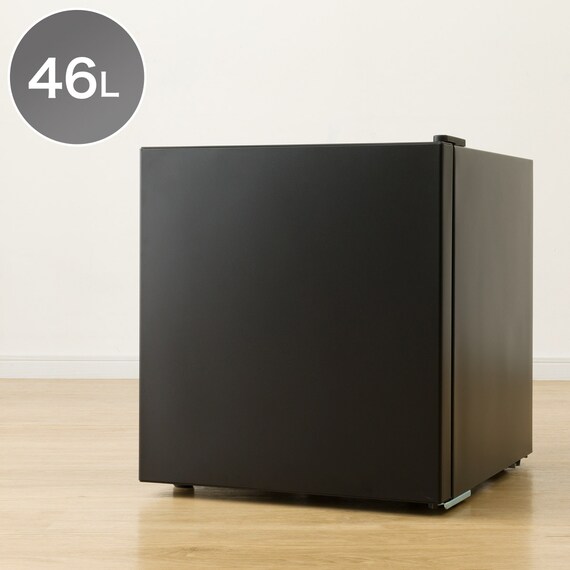 46L 直冷式 1ドア冷蔵庫(GZ2G03 ブラック)(リサイクル回収あり 