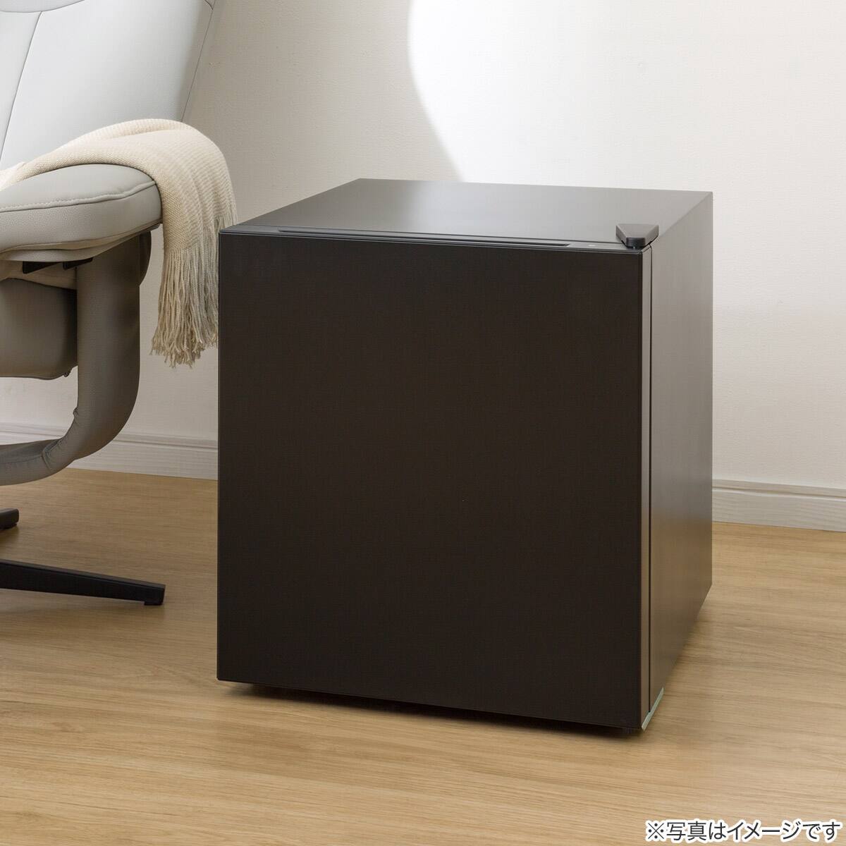 46L 直冷式 1ドア冷蔵庫(GZ2G03 ブラック)(リサイクル回収あり