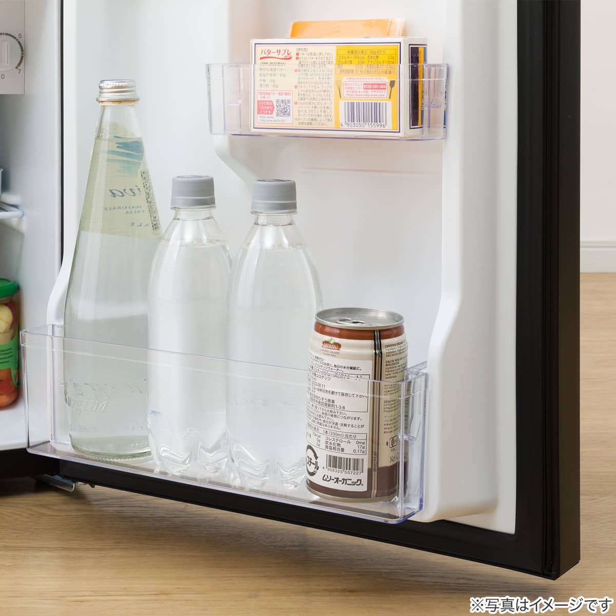 46L 直冷式 1ドア冷蔵庫(GZ2G01 ブラック)(リサイクル回収なし