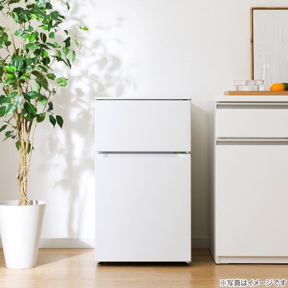 88L 直冷式 2ドア 冷凍冷蔵庫 (GZ2G04 右開き ホワイト)(リサイクル回収あり) 15枚目画像