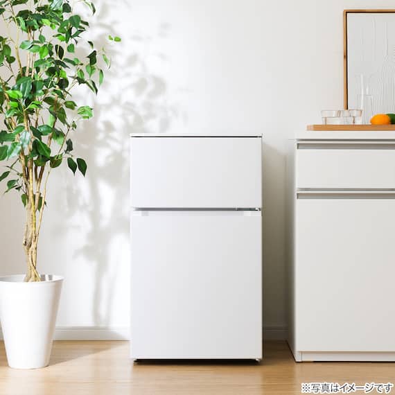 88L 直冷式 2ドア 冷凍冷蔵庫 (GZ2G04 右開き ホワイト)(リサイクル回収なし) 15枚目画像