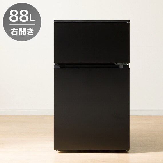 【家電2点セット】88L冷蔵庫+4.5kg洗濯機セット(ブラック) 2枚目画像