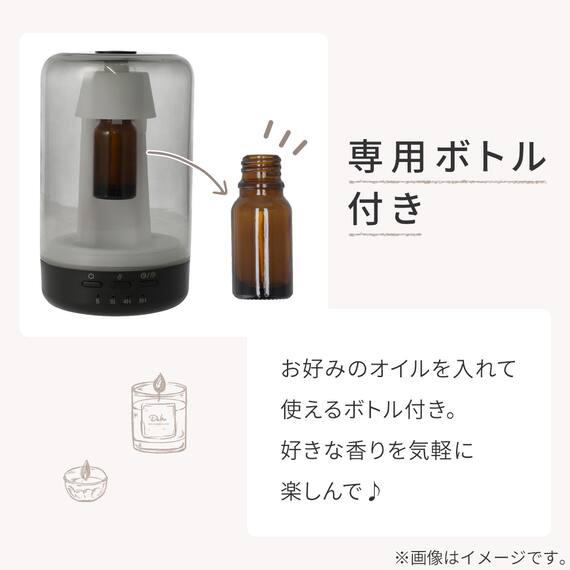 ネブライザー式アロマディフューザー(ブラック LF) 4枚目画像