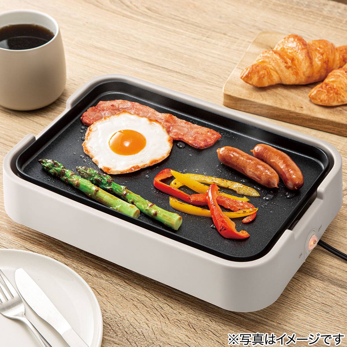 ミニフラット&たこ焼き器「Tatte!」(モカ FP2C04) | ニトリネット