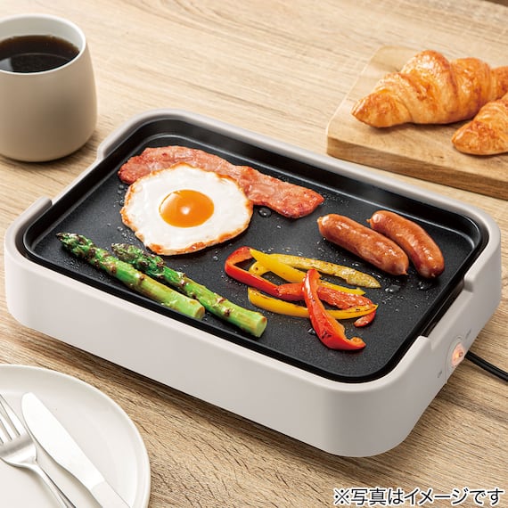 ミニフラット&たこ焼き器「Tatte!」(モカ FP2C04) 8枚目画像