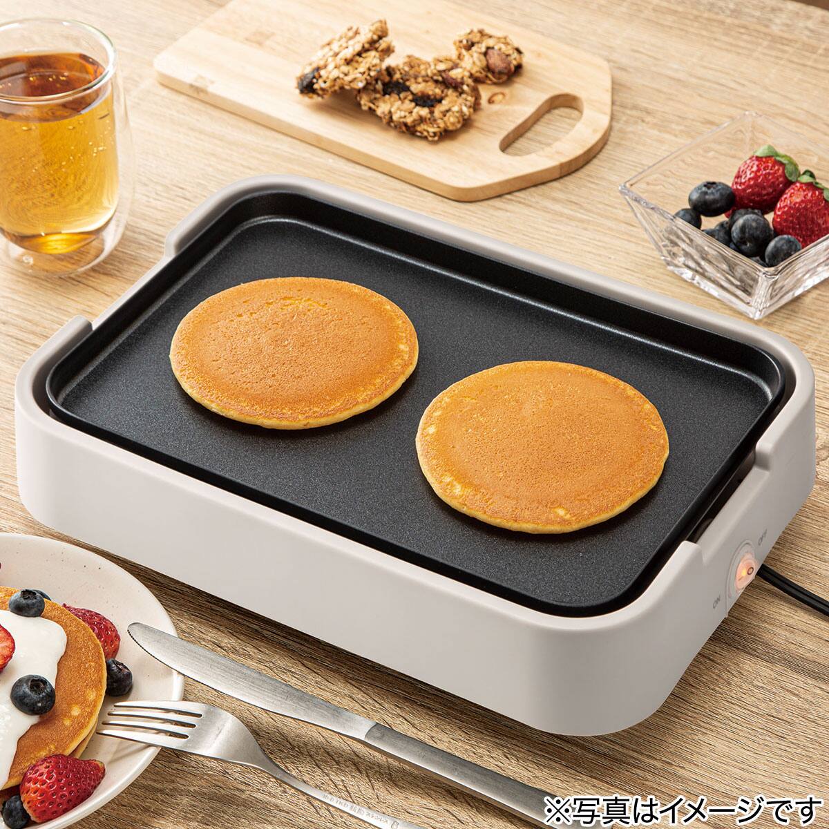 ミニフラット&たこ焼き器「Tatte!」(モカ FP2C04) | ニトリネット