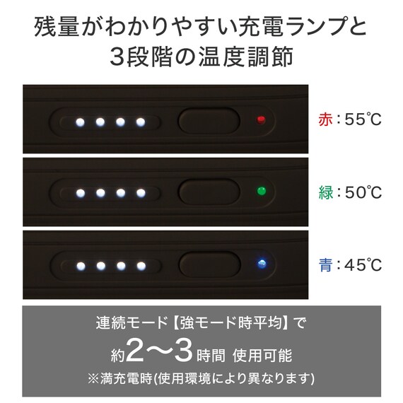 手のひらに収まる充電式カイロ(WK02) 5枚目画像