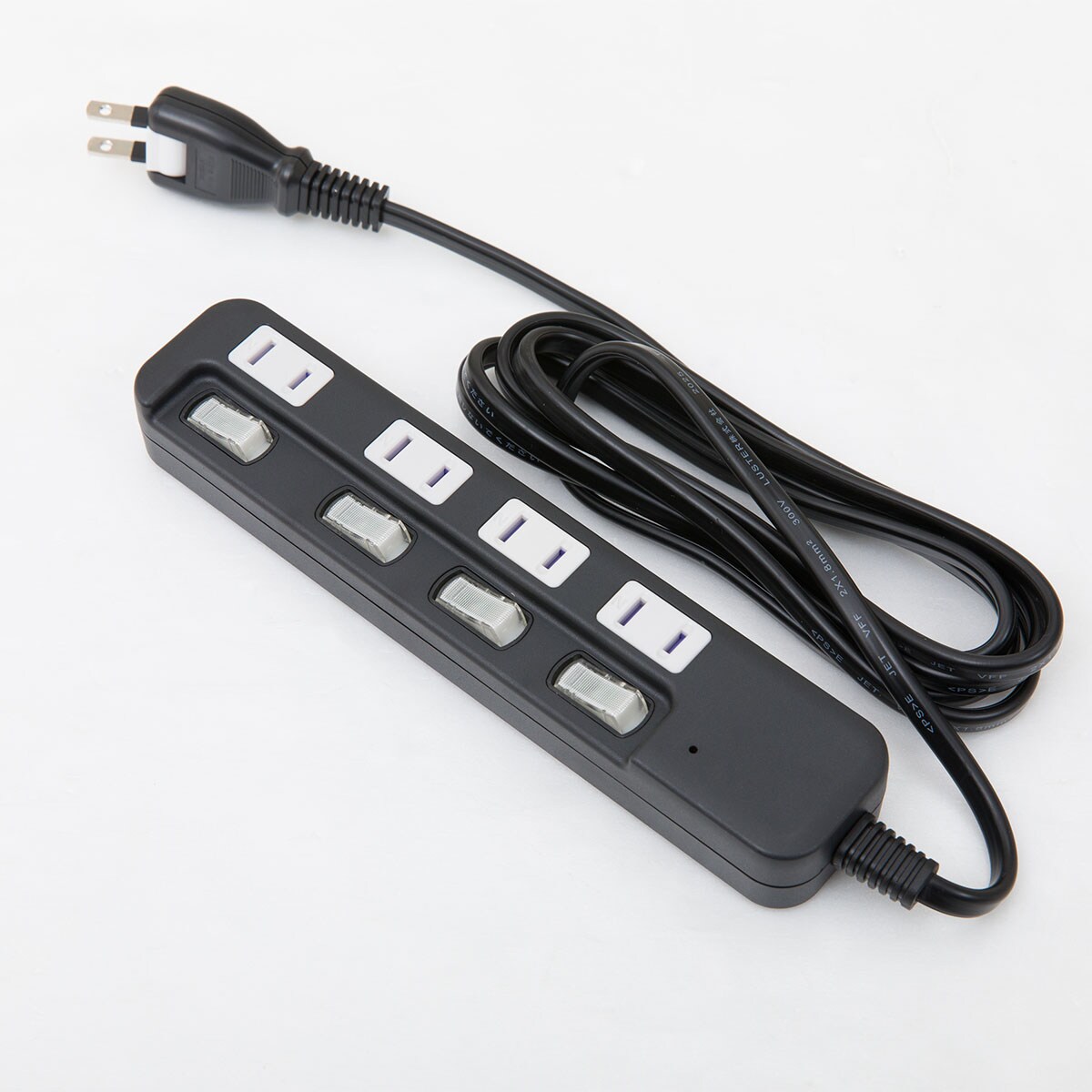 節電タップ4個口 2m(LB-4C4S ブラック) | ニトリネット【公式】 家具