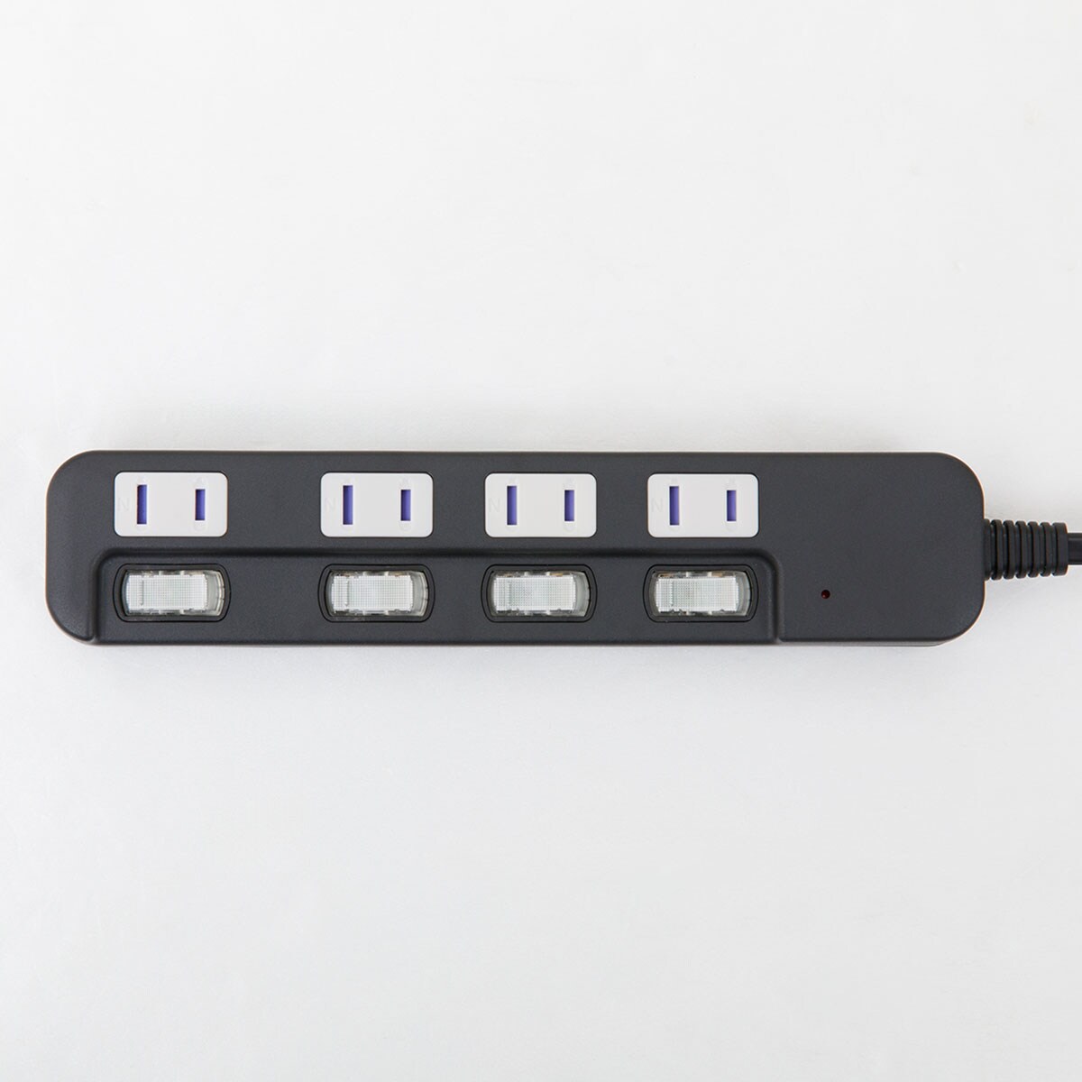 節電タップ4個口 2m(LB-4C4S ブラック) | ニトリネット【公式】 家具