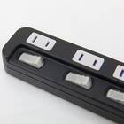 節電タップ6個口 2m(LB-6C6S ブラック) 7枚目画像