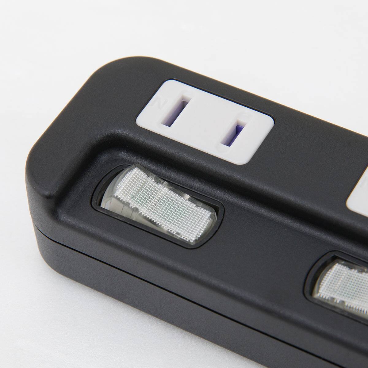 節電タップ6個口 2m(LB-6C6S ブラック) | ニトリネット【公式】 家具